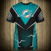 Miami Dolphins T-shirts lightning graphic gift for men 2