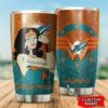 Miami Dolphins Wonder Woman Custom Name Tumbler 2