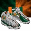 Miami Hurricanes Form Air Jordan Sneaker13 Football 1 Shoes Sport Sneakers Jd13 Sneakers Personalized Shoes Design 3