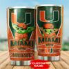 Miami Hurricanes Tumbler Baby Yoda NCAA 10 custom name 3