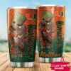 Miami Hurricanes Tumbler Custom Groot NCAA 2