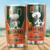 Miami Hurricanes Tumbler Snoopy NCAA 3