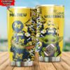 Michigan Wolverines Tumbler Baby Yoda NCAA 13 custom name 2