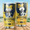 Michigan Wolverines Tumbler Snoopy NCAA 2