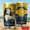 Michigan Wolverines Wonder Woman Custom Name Tumbler 2