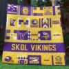 Minnesota Vikings 3D Quilt Blanket 4