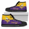 Minnesota Vikings 7 Custom Canvas High Top Shoes L98 2