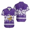 Minnesota Vikings Hibiscus Flowers Hawaii Shirt and Shorts Summer Coll 2