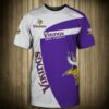 Minnesota Vikings shirt 3D “Skol Vikings” Short Sleeve 3