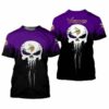 Minnesota Vikings Skull For Men’s And Women’s Gift For Fan 3D 2