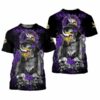 Minnesota Vikings Skulls Flowers Men’s And Women’s Gift For Fa 2