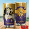 Minnesota Vikings Wonder Woman Custom Name Tumbler 2