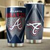 MLB Atlanta Braves Tumbler 20oz Stainless-Steel Custom Tumbler Cup 3