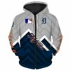 MLB Detroit Tigers Official Gift For Fan Zip Jacket Full 3D Zip Hoodie 2