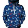 Mlb- Los Angeles Dodgers 3d Hoodie Style 09 3