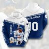 MLB Los Angeles Dodgers Justin Turner Long Sleeve Custom 3d Hoodie N98 2