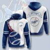 MLB Los Angeles Dodgers White Full Printing 3d Hoodie N98 2