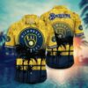 MLB Milwaukee Brewers New Design T-shirt Hawaiian Shirt and Shorts 2