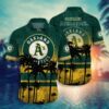 MLB Oakland Athletics New Design T-shirt Hawaiian Shirt and Shorts 3