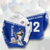 MLB Team Toronto Blue Jays Alomar No.12 Signature Gift For Fan 3D Hood 2