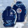 MLB Toronto Blue Jays Camo Pattern Gift For Fan 3D Hoodie All Over Pri 2