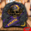 NCAA East Carolina Pirates Skull Custom Name Cap Hat 3