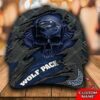 NCAA Nevada Wolf Pack 3D Skull Custom Name Classic Cap 3