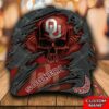 NCAA Oklahoma Sooners 3D Skull Custom Name Classic Cap 3