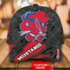 NCAA SMU Mustangs 3D Mascost Classic Cap Custom name 2