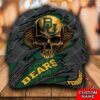 NCAA3 Baylor Bears Skull Custom name cap 3