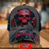 New England Patriots 3D Cap SKULL Custom Name 5