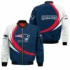 New England Patriots Bomber Jacket graphic curve 2