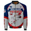 New England Patriots Bomber Jacket Graphic Running men gift for fans 3