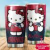 New England Patriots Hello Kitty Custom Name Tumbler 2