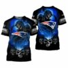 New England Patriots Skulls Devil Skeleton Gift For Fan 3D T S 2