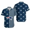 New England Patriots Stripes and Skull Hawaii Shirt and Shorts Summer 2