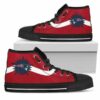 New England Patriots Sun Custom Canvas High Top Shoes L98 3