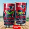 New England Patriots Tumbler Baby Yoda 10 custom name 2