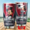 New England Patriots Tumbler Mickey Mouse 11 custom name 3