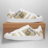 New Orleans Saints 2 Football Gift For Fan Low Top Leather Skate S 2