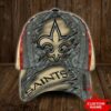 New Orleans Saints 3D Cap Custom Name Cap 2