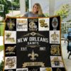 New Orleans Saints 3D Quilt Blanket 5