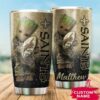 New Orleans Saints Baby Groot Custom Name Tumbler 2