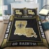 New Orleans Saints Bedding Set Sleepy (Duvet Cover & Pillow Cases) 3