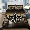 New Orleans Saints Bedding Set Ver 2 (Duvet Cover & Pillow Cases) 3