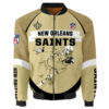 New Orleans Saints Bomber Jacket Graphic Running men gift for fans 2