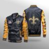 New Orleans Saints Leather Jacket gift for fans 2