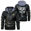 New Orleans Saints Leather Jacket Skulls Deaths 3