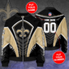 New Orleans Saints Personalized NOS Bomber Jacket 3