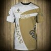 New Orleans Saints T-shirt 3D stains” Who dat “Short Sleeve 2